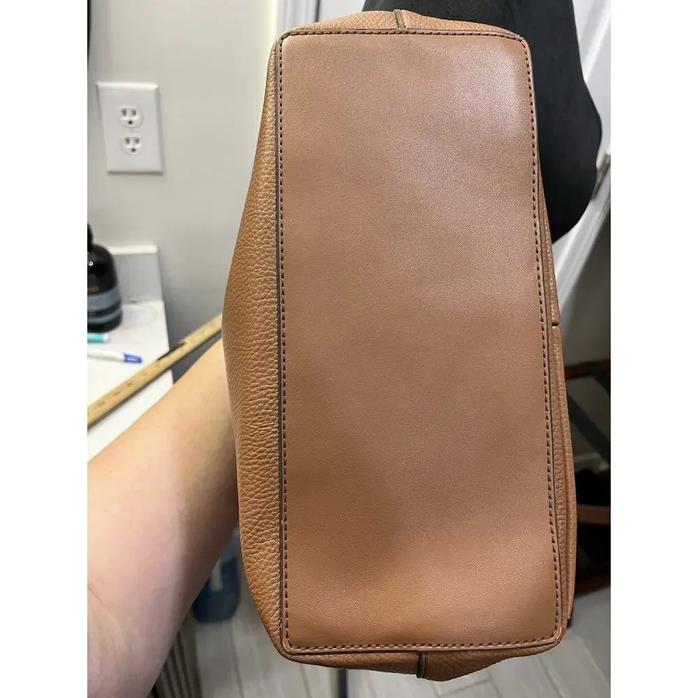 Michael Kors Jet Set Travel Medium Vegan Leather Double Pocket Tote-Luggage